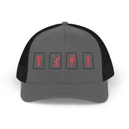 Success Formula Embroidered Red Cricket Panels Snapback | Odyssey Camp & Co.