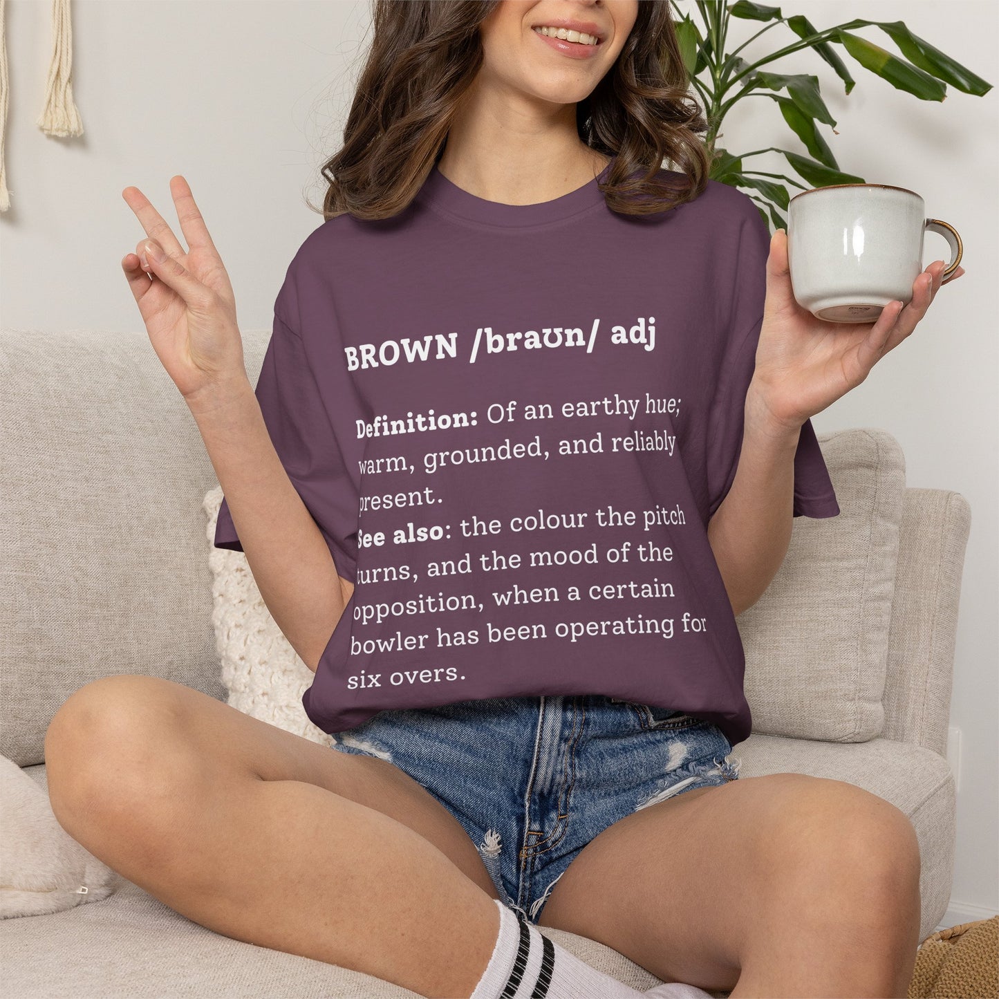 BROWN Cricket Dictionary T-Shirt | Odyssey Camp & Co.