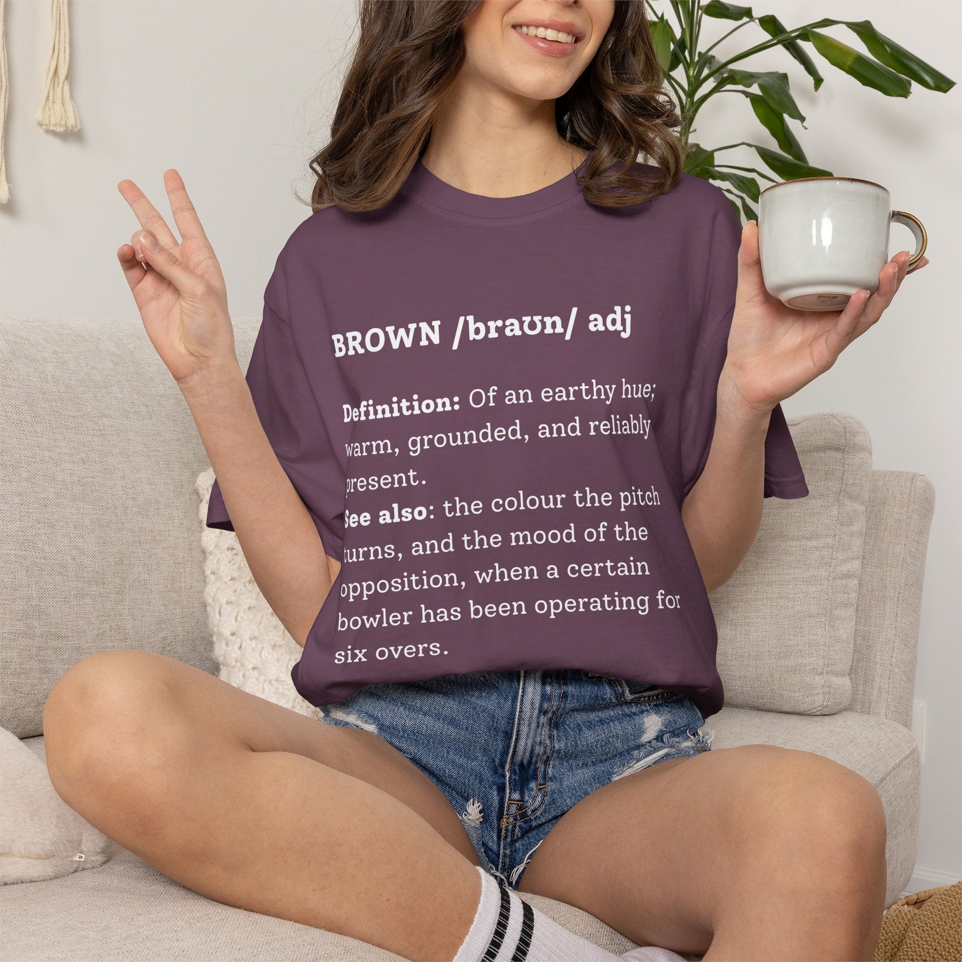 BROWN Cricket Dictionary T-Shirt | Odyssey Camp & Co.