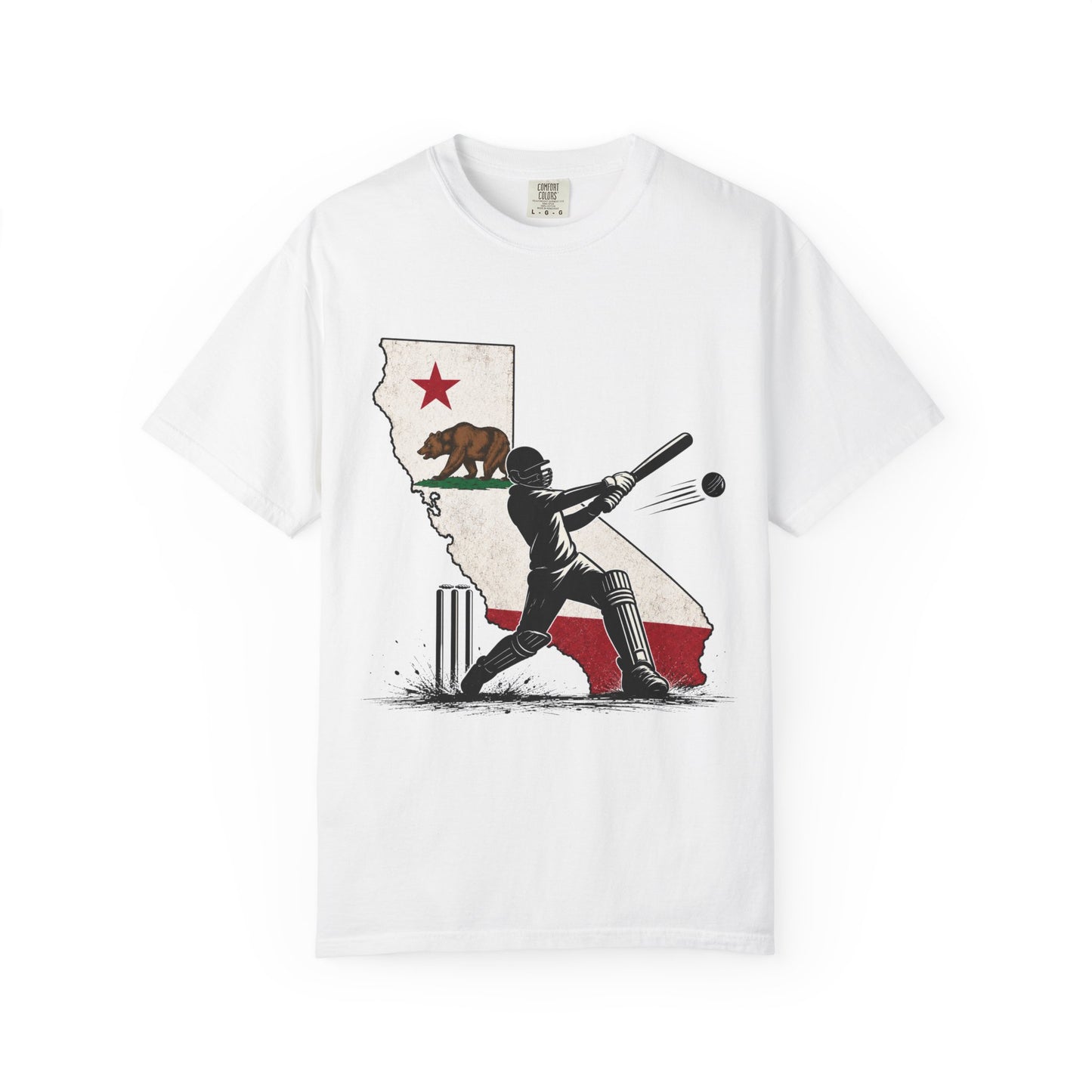 Front view garment-dyed tee | California Cricket T-Shirt | Odyssey Camp & Co.