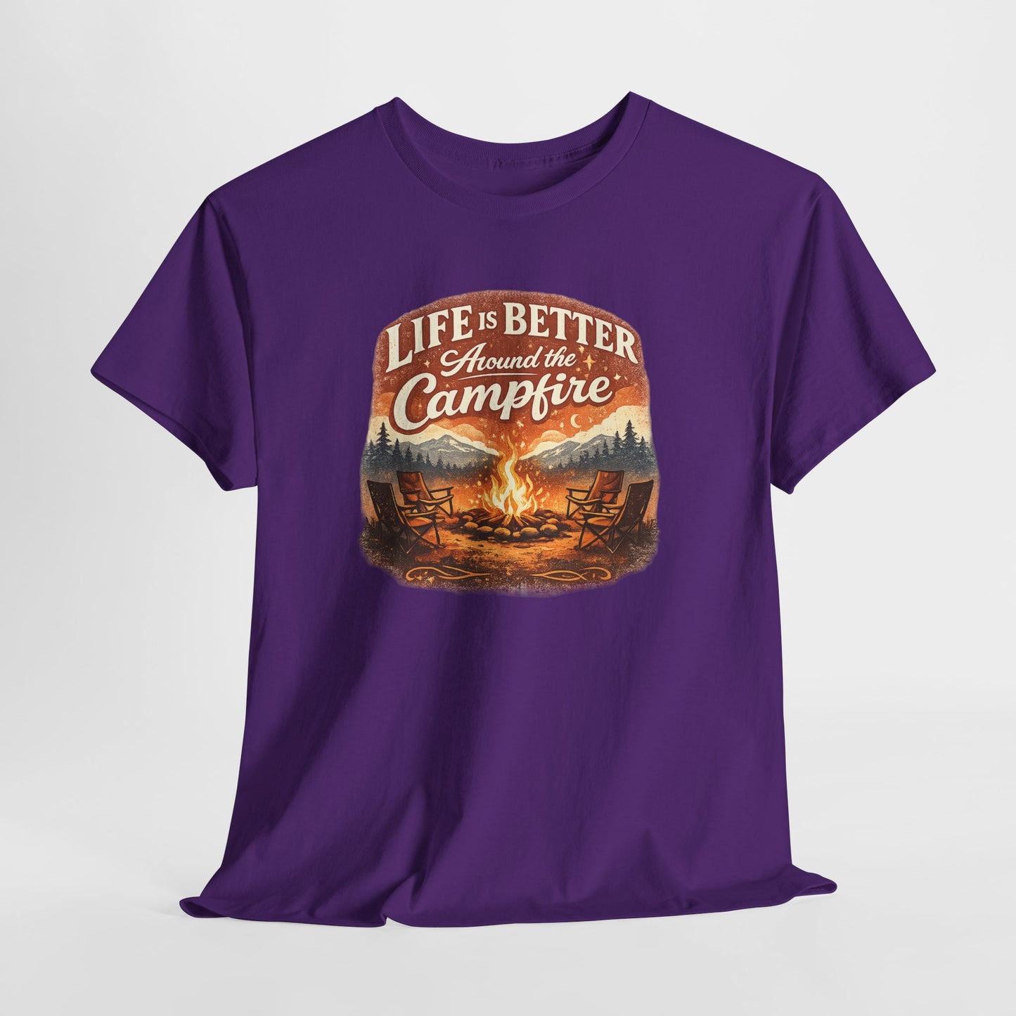 Life Is Better Around the Campfire Vintage Outdoor Tee | Odyssey Camp & Co.