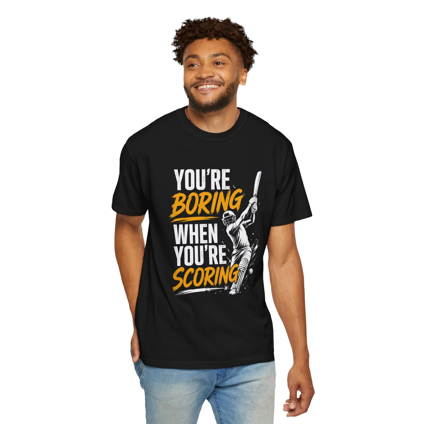 Cricket Batter graphic tee colour option | cricket gift for him | Odyssey Camp & Co.