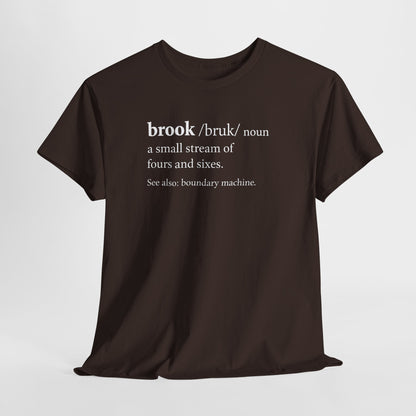 Brook Boundary Machine Dictionary T-Shirt dark chocolate