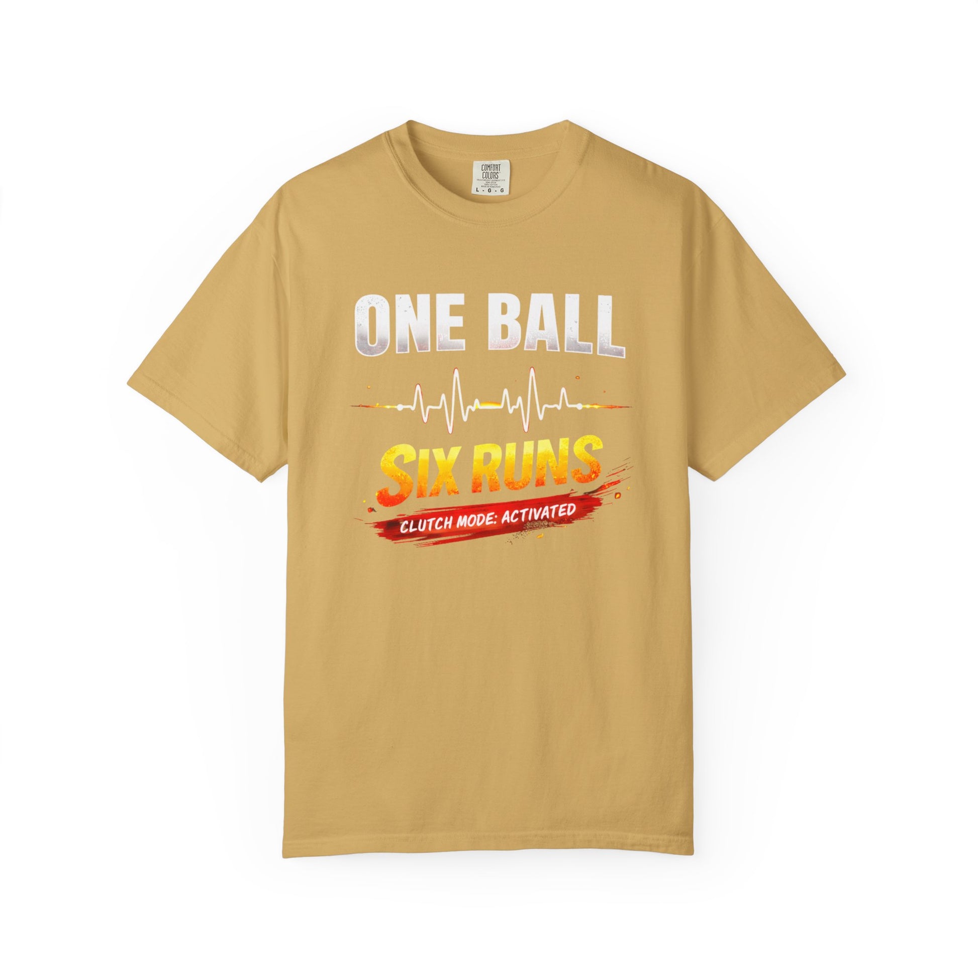 One Ball Six Runs T-Shirt | Clutch Mode Cricket Tee | Odyssey Camp & Co.