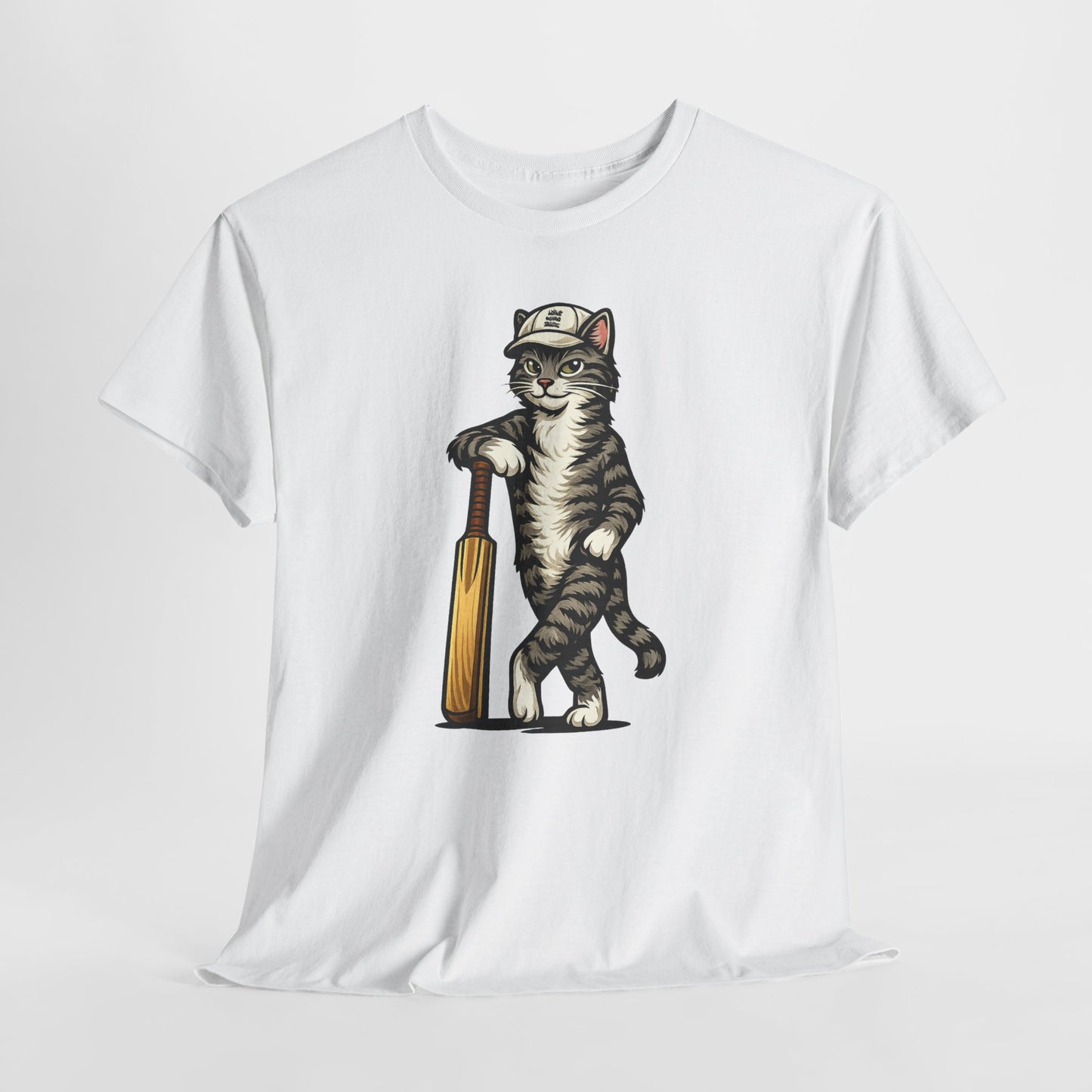 Cat Cricket Tee | Vintage Cricket Cat Shirt
