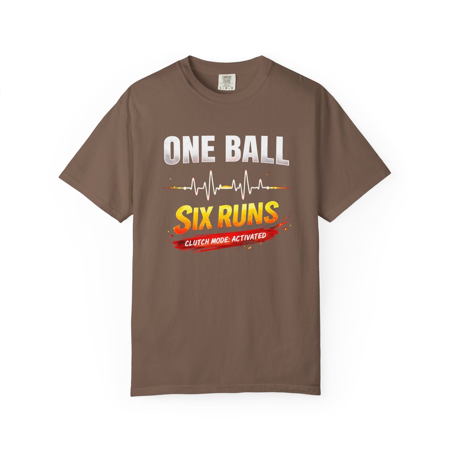 One Ball Six Runs T-Shirt | Clutch Mode Cricket Tee | Odyssey Camp & Co.