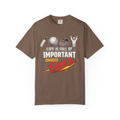 Life Is Full of Important Choices | Casual Cricket Tee | Odyssey Camp & Co.