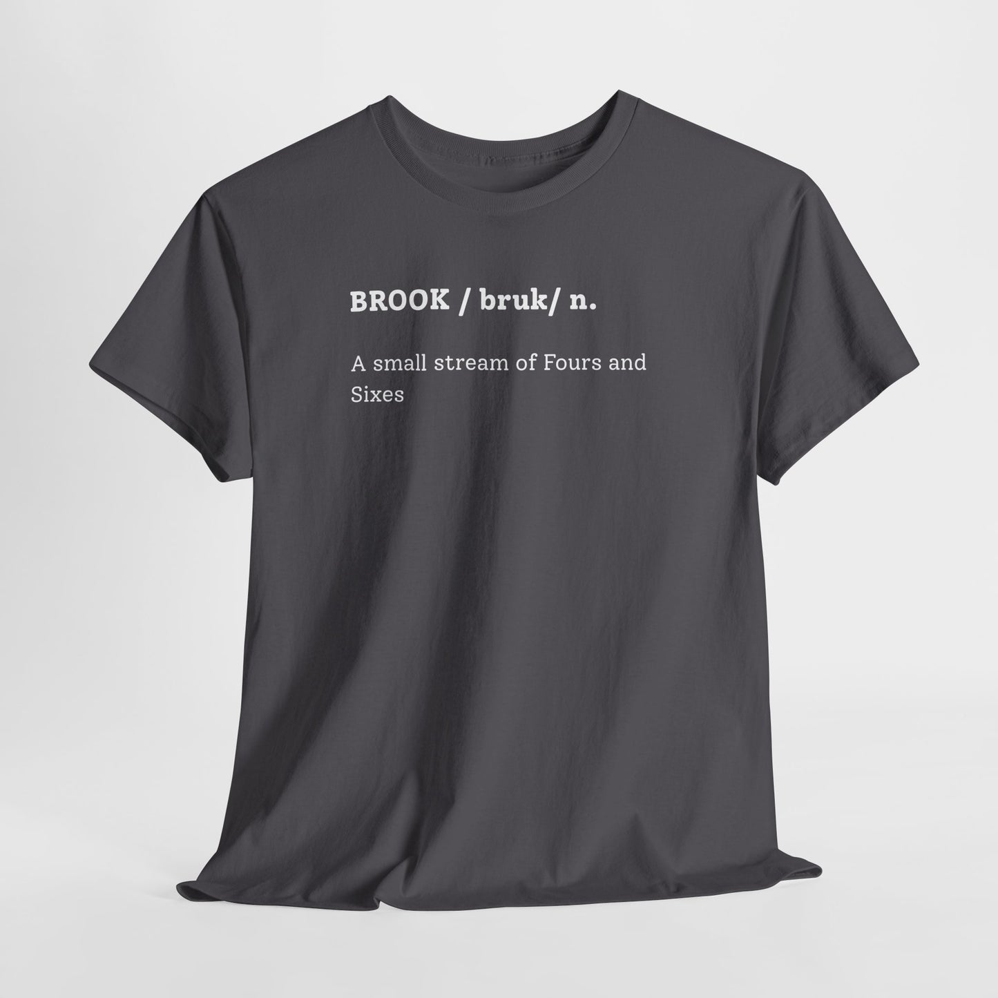 BROOK Cricket Dictionary T-Shirt | Odyssey Camp & Co.