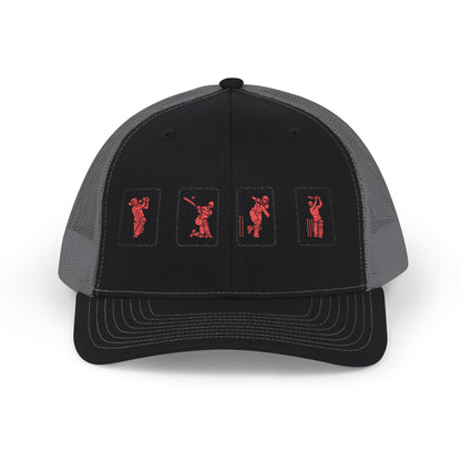 Success Formula Embroidered Red Cricket Panels Snapback | Odyssey Camp & Co.