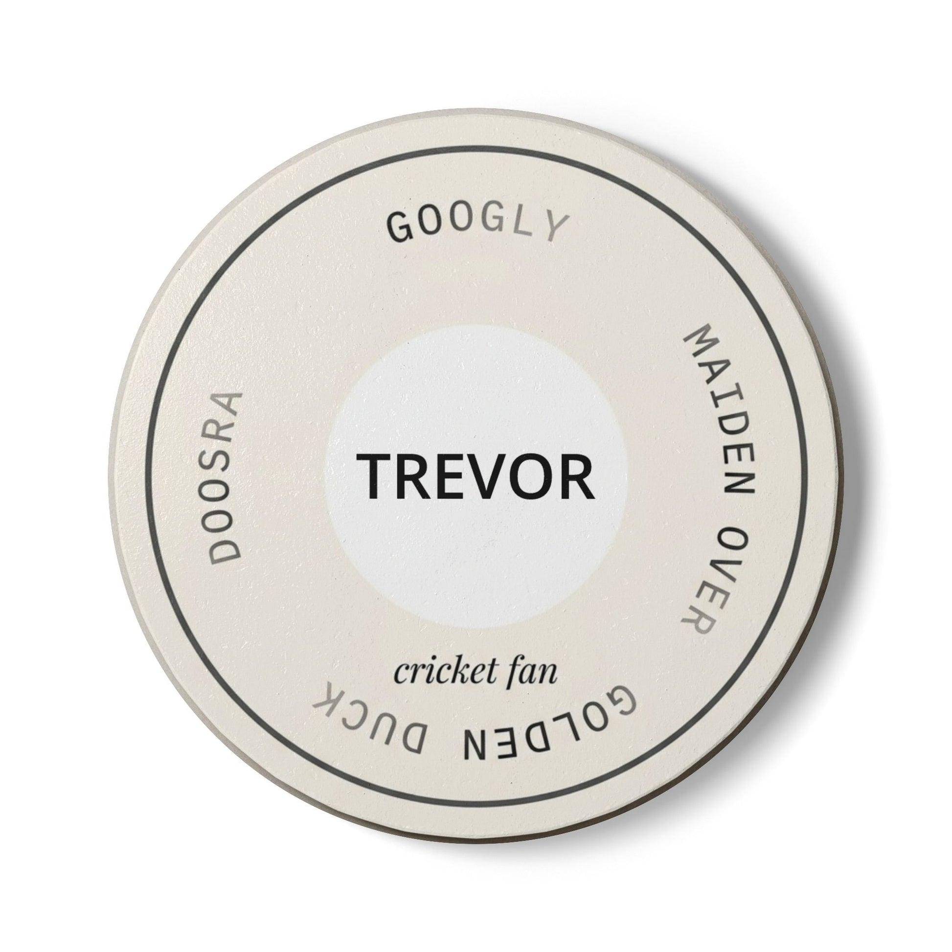 Personalized Cricket Fan Ceramic Coaster | Custom Name | cricket fan gift mug | Odyssey Camp & Co.