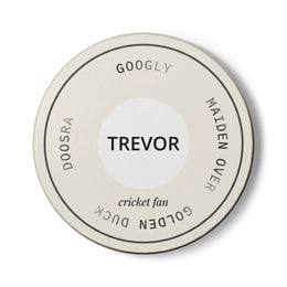 Personalized Cricket Fan Ceramic Coaster | Custom Name | cricket fan gift mug | Odyssey Camp & Co.