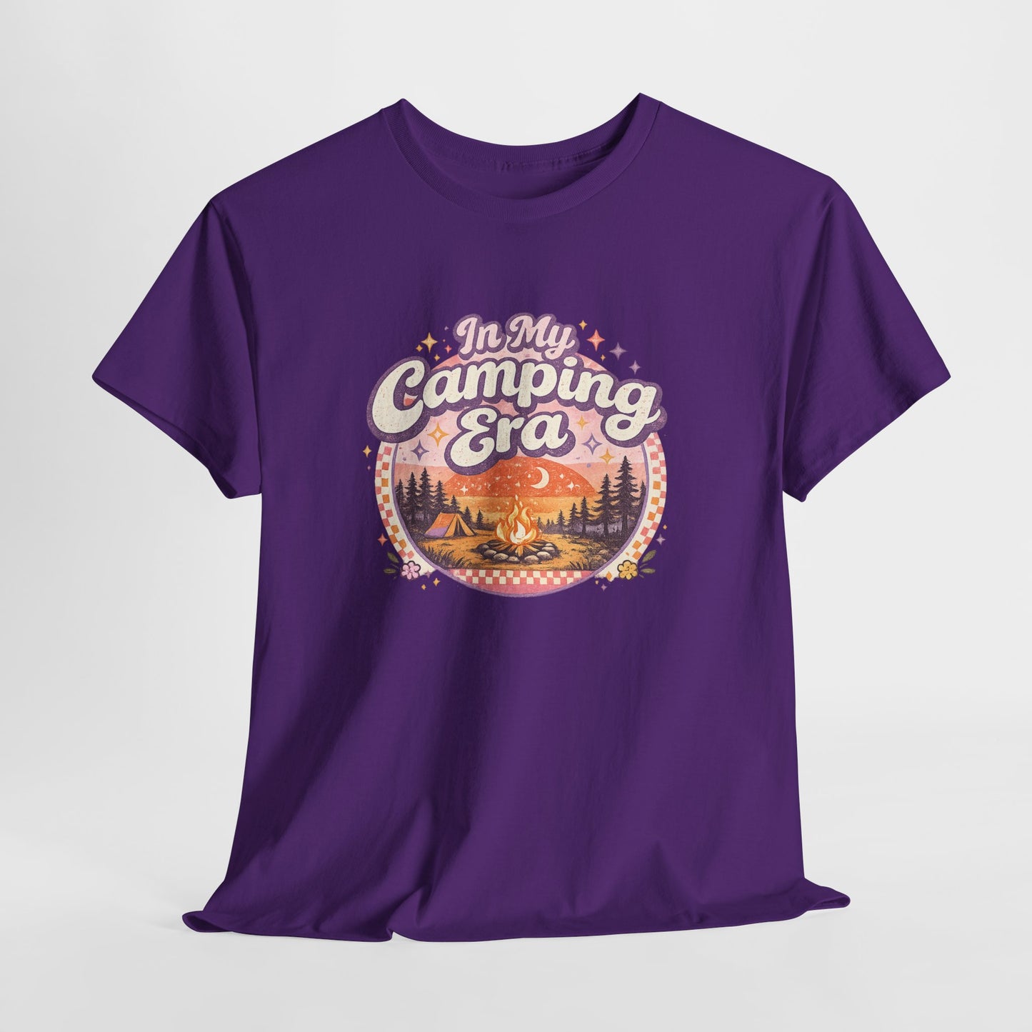 Camping T-Shirt | In My Camping Era Retro Sunset Tee | Odyssey Camp & Co.