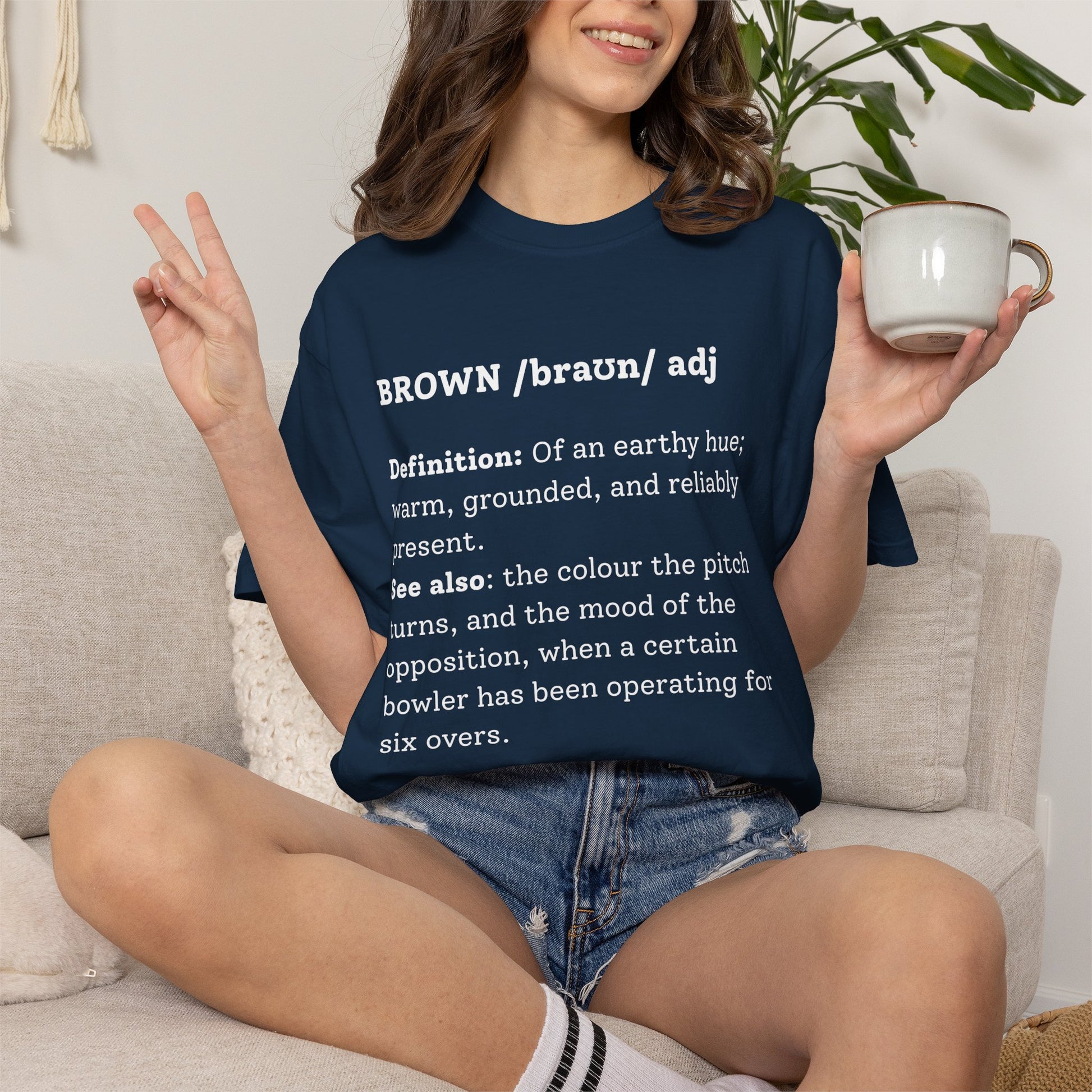 BROWN Cricket Dictionary T-Shirt | Odyssey Camp & Co.