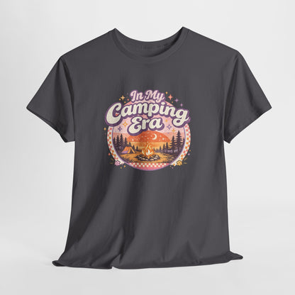 Camping T-Shirt | In My Camping Era Retro Sunset Tee | Odyssey Camp & Co.