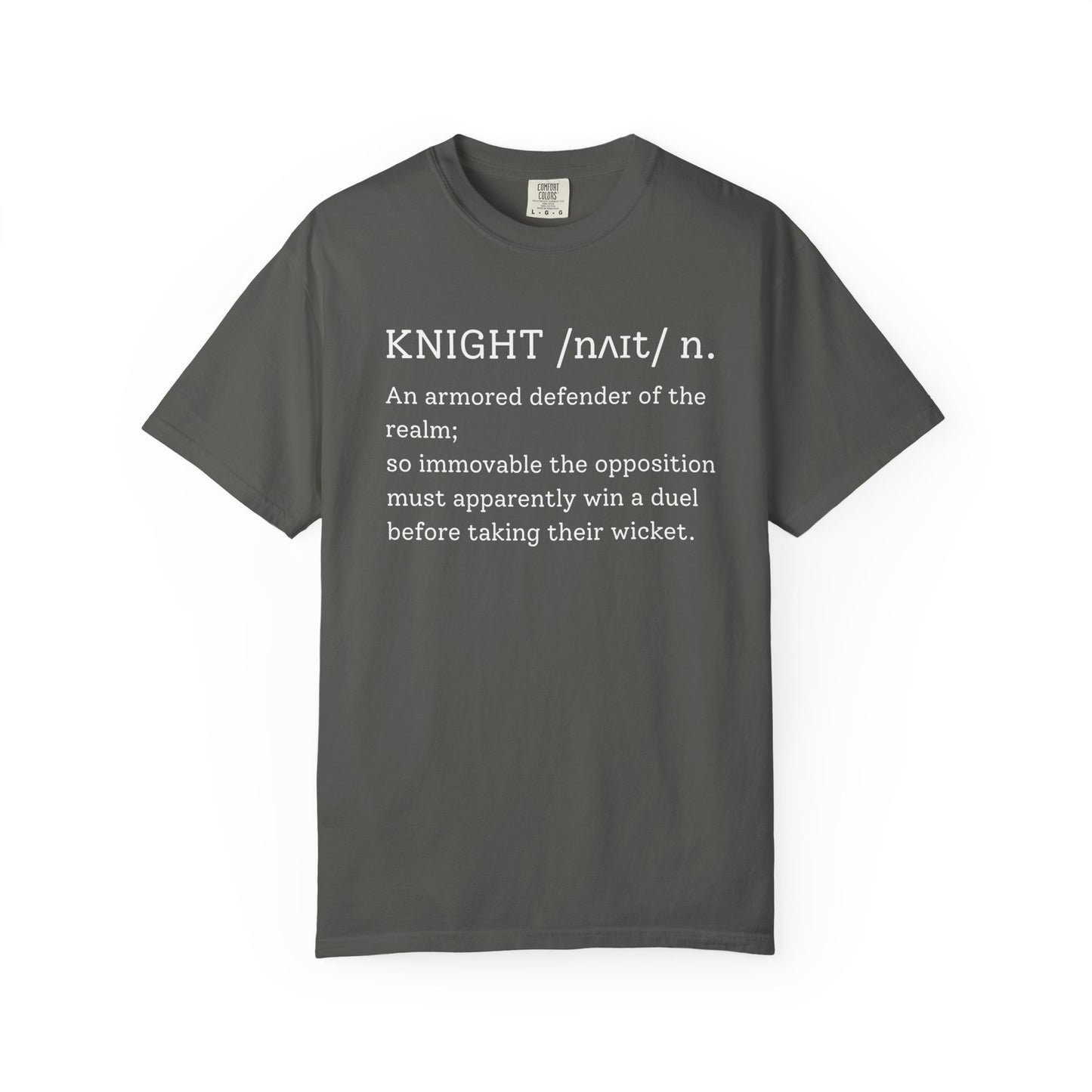 KNIGHT Cricket Dictionary T-Shirt | Odyssey Camp & Co.