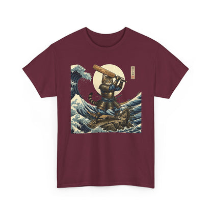 Samurai Cricket Cat Wave T-Shirt