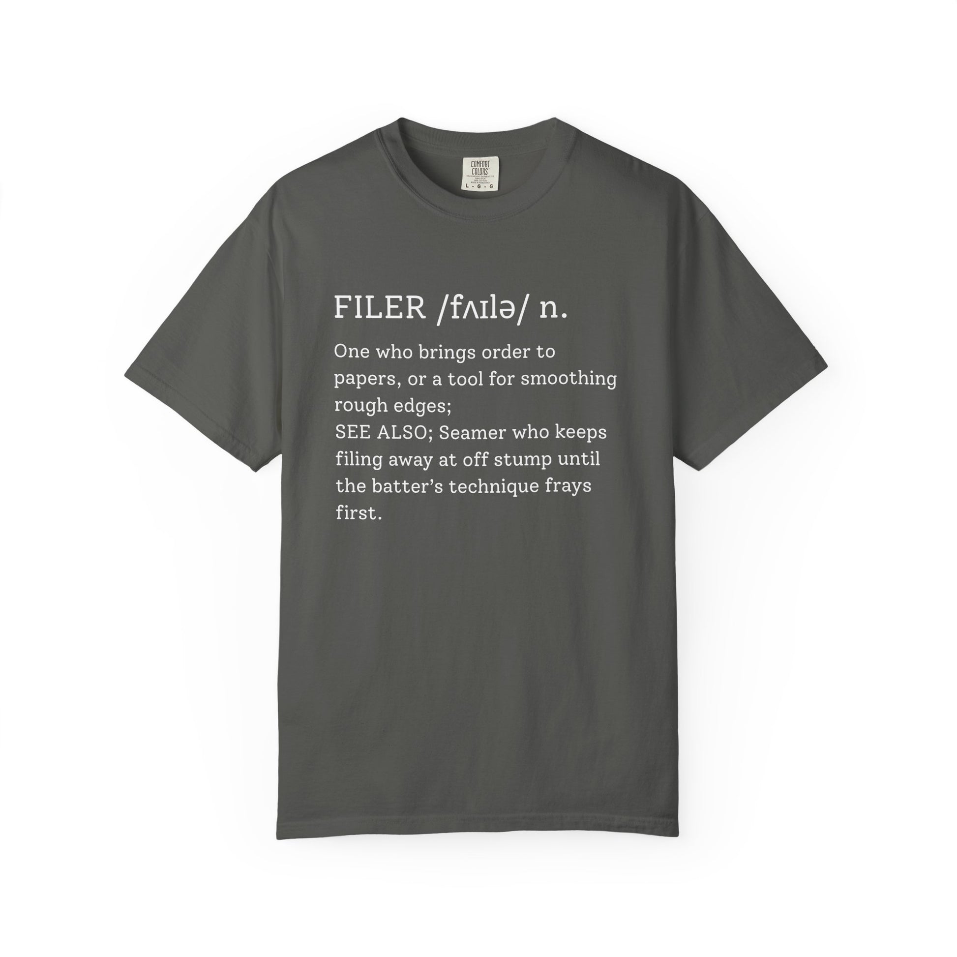 FILER Cricket Dictionary T-Shirt | Odyssey Camp & Co.