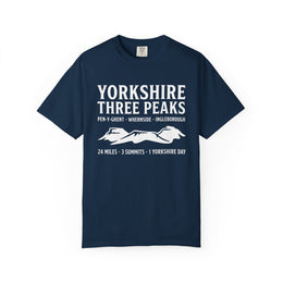 Yorkshire Three Peaks T-Shirt | 24 Miles 3 Summits Hiking Tee | outdoor lifestyle t-shirt | camping gift | Odyssey Camp & Co.