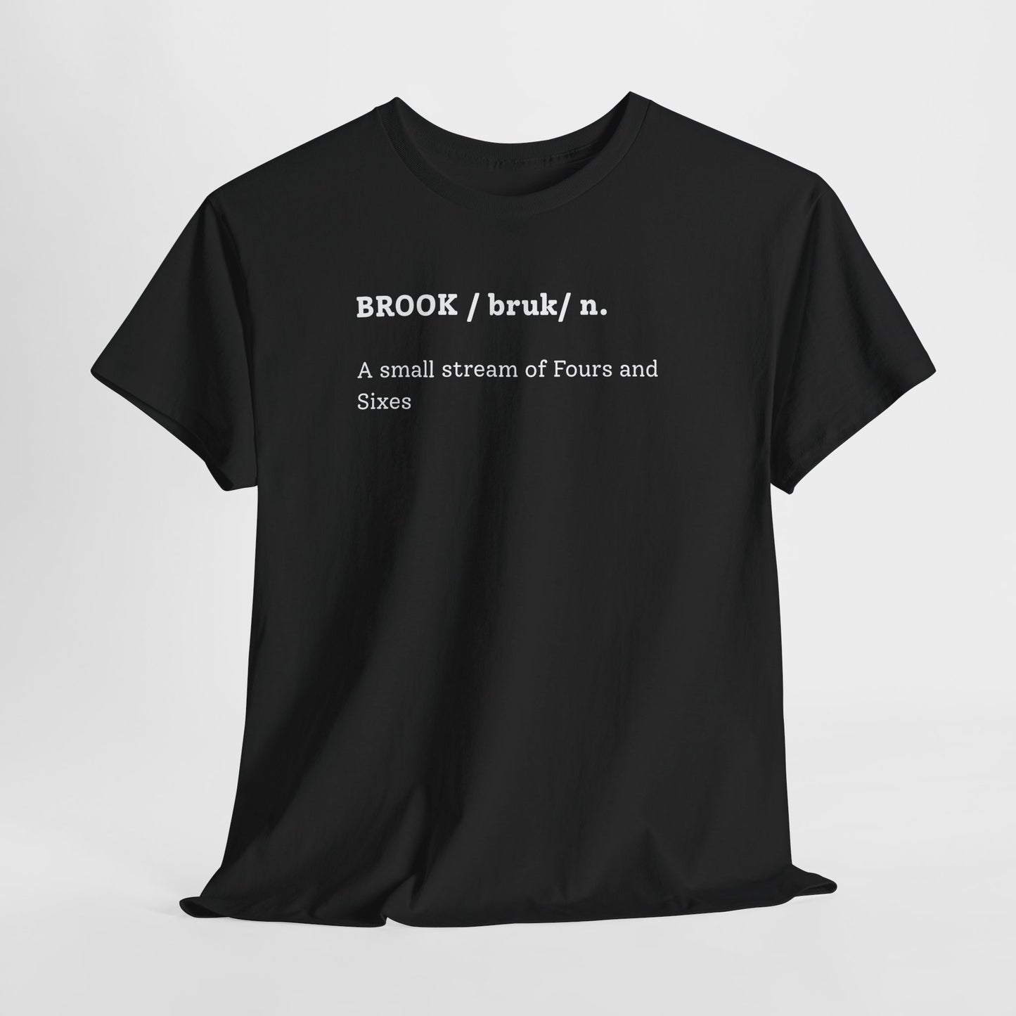 BROOK Cricket Dictionary T-Shirt | Odyssey Camp & Co.