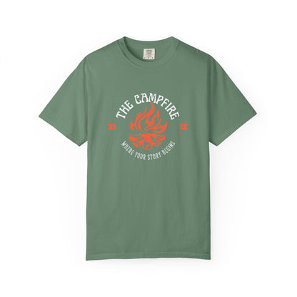 The Campfire T-Shirt | Where Your Story Begins Graphic Tee | Odyssey Camp & Co.