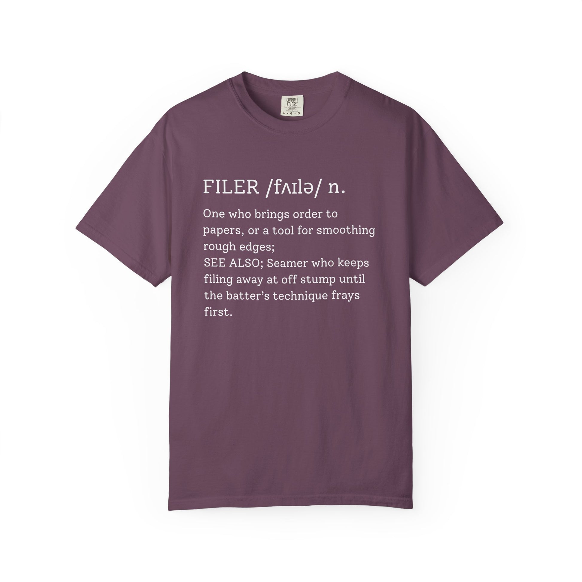 FILER Cricket Dictionary T-Shirt | Odyssey Camp & Co.