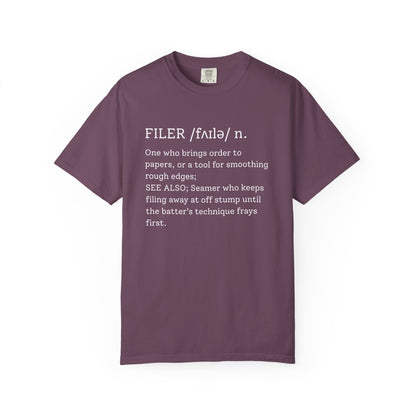 FILER Cricket Dictionary T-Shirt | Odyssey Camp & Co.