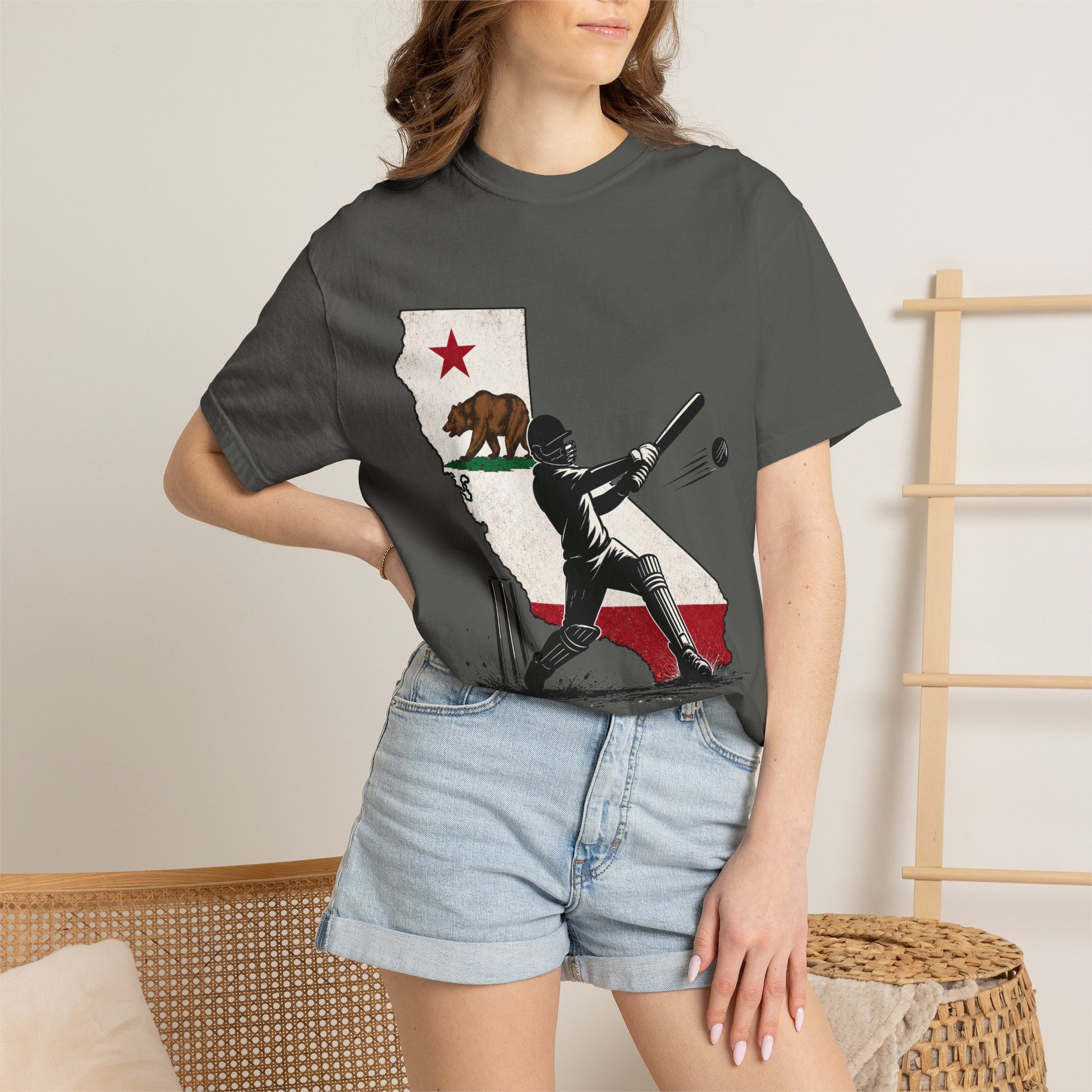 Side view unisex fit | California Cricket T-Shirt | Odyssey Camp & Co.