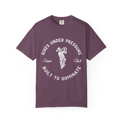 Sixes Under Pressure T-Shirt | Cricket Clutch Club Tee