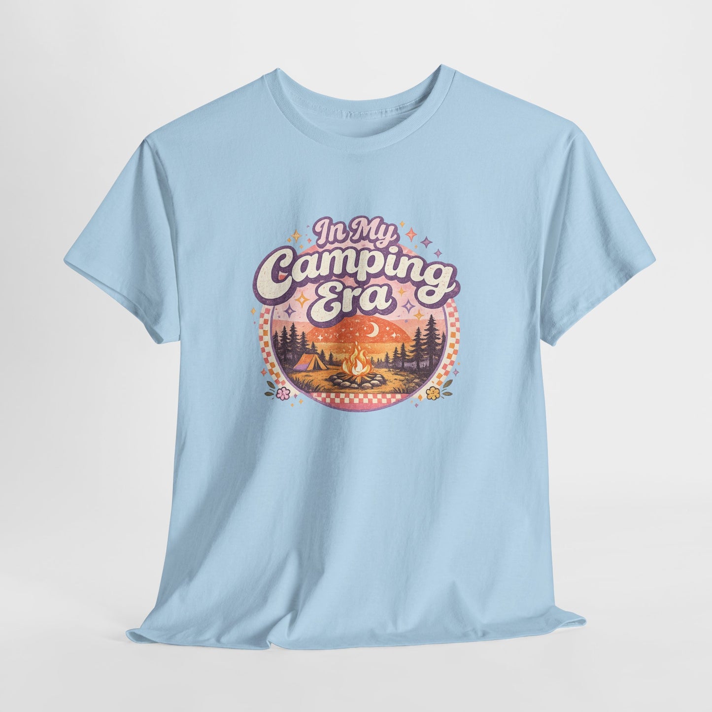 Camping T-Shirt | In My Camping Era Retro Sunset Tee | Odyssey Camp & Co.