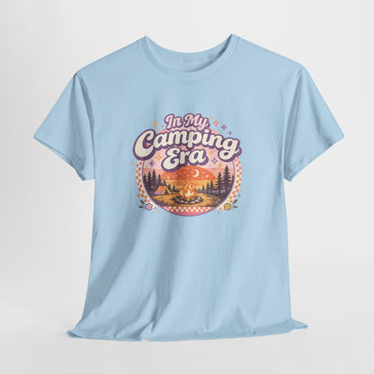 Camping T-Shirt | In My Camping Era Retro Sunset Tee | Odyssey Camp & Co.