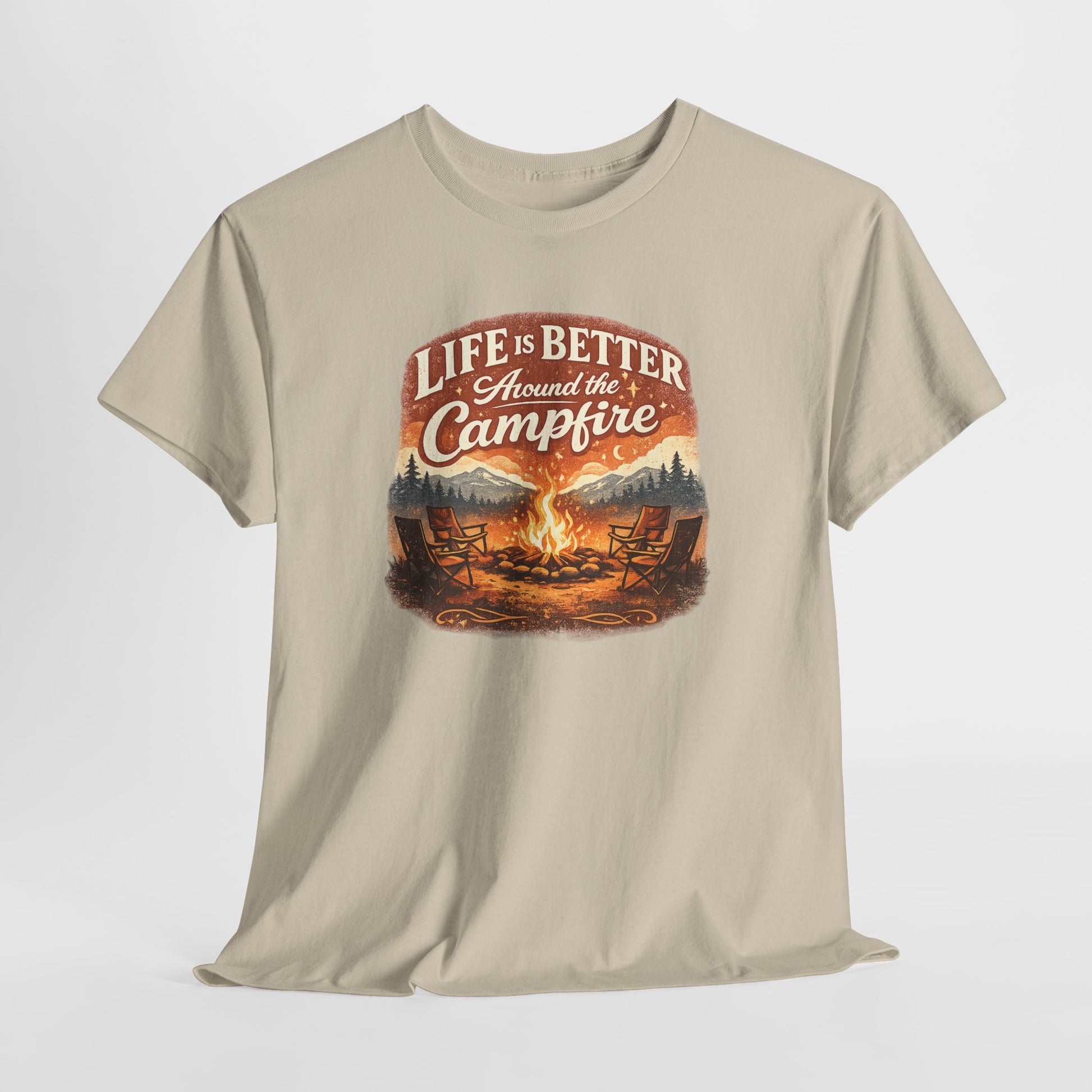 Life Is Better Around the Campfire Vintage Outdoor Tee | Odyssey Camp & Co.