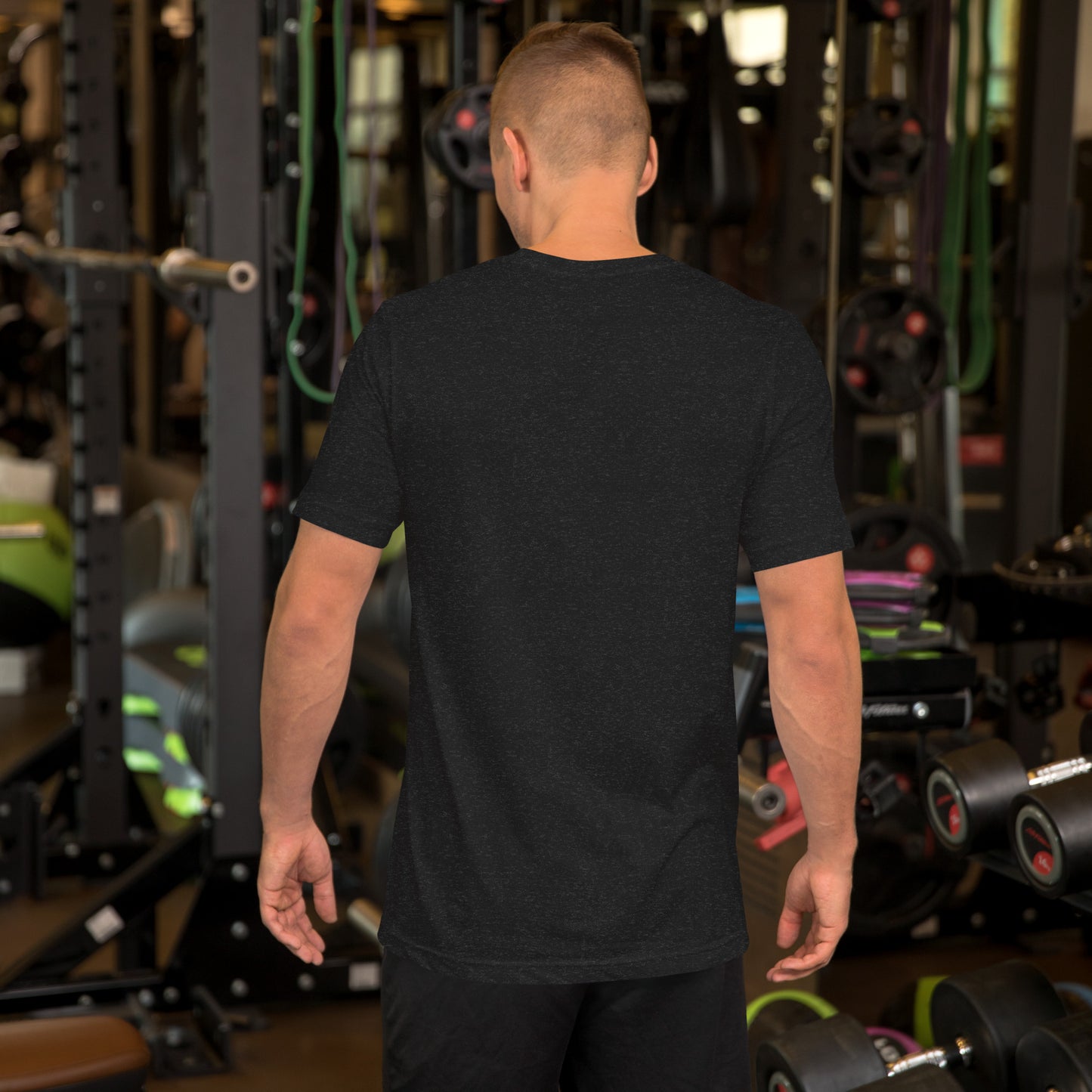 Born to bat forced to field cricket shirt black heather back | Funny Cricket T-Shirt | Odyssey Camp & Co.