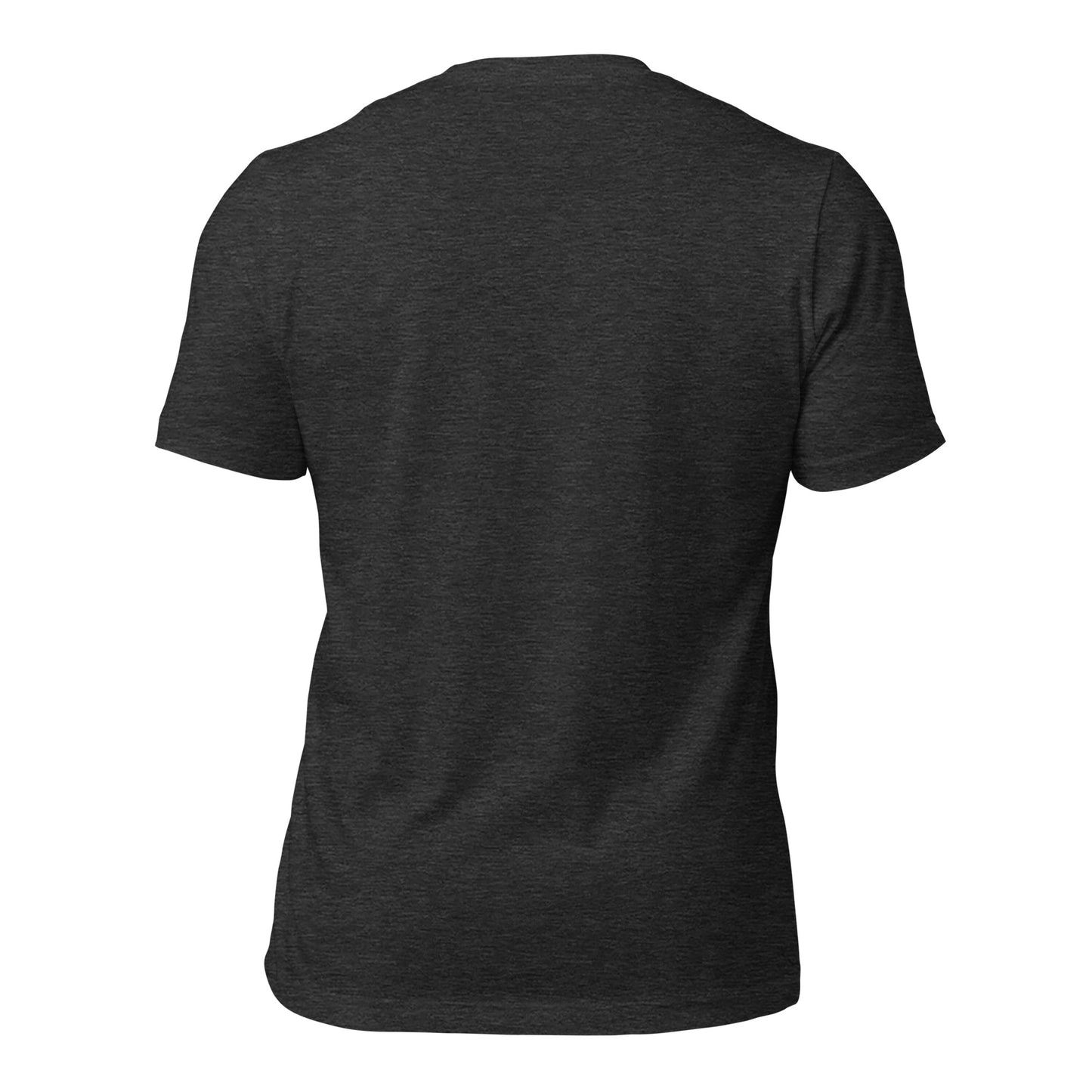 Born to bat forced to field cricket tee dark grey heather back | Funny Cricket T-Shirt | Odyssey Camp & Co.